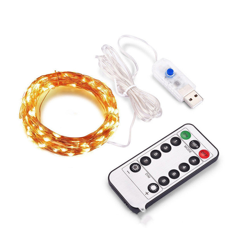 Amazon Explosive USB Remote Control Copper Wire Low Voltage String Light