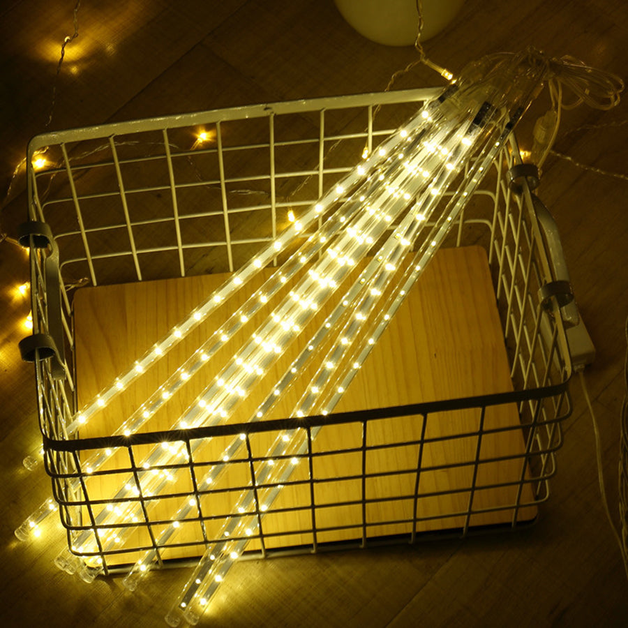 Led meteor rain lantern