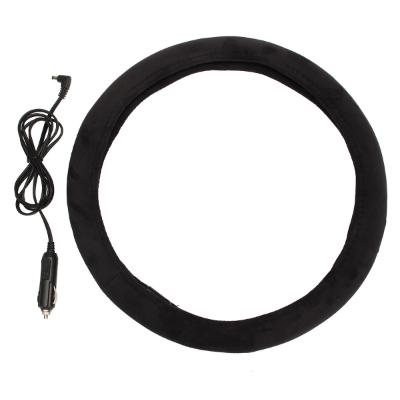 Auto Car Lighter Plug Heated Heating Electric Steering Wheel Covers Warmer Winter Universal Steering Covers