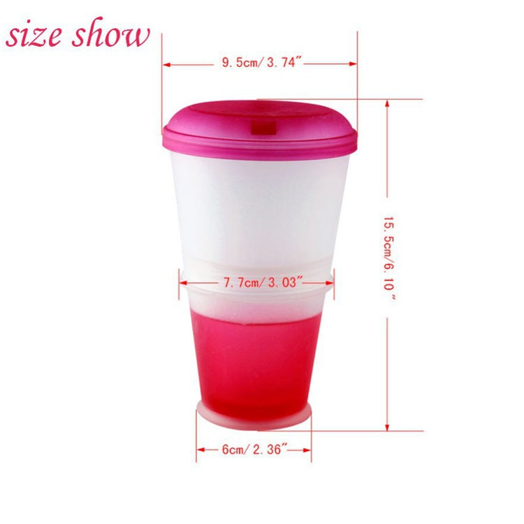 On-The-Go Dual Cereal Cup with Foldable Spoon