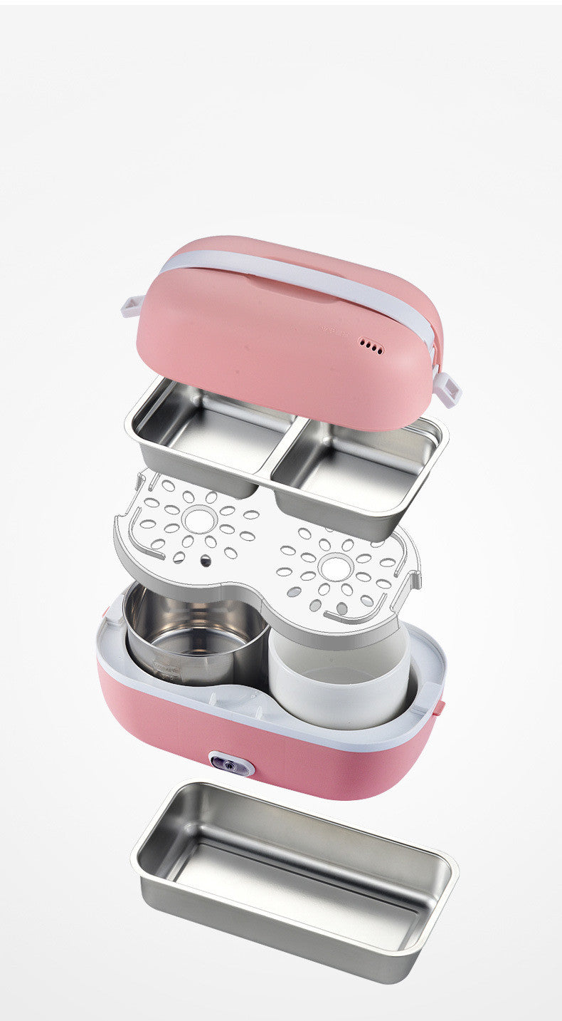 New Net Red Portable Heated Lunch Box