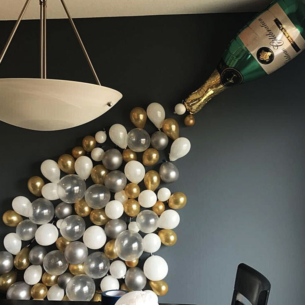 Champagne Balloon Large Size Champagne Cup Bottle Foil Latex Balloons