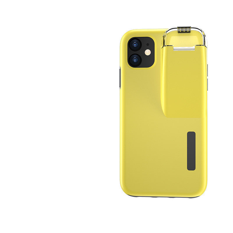 Phone Case With TWS Wireless Bluetooth Earphone Charging Compartment