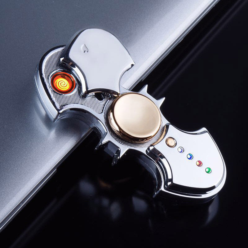 Fidget Spinner Usb Rechargeable Lighter Creative Finger Toy