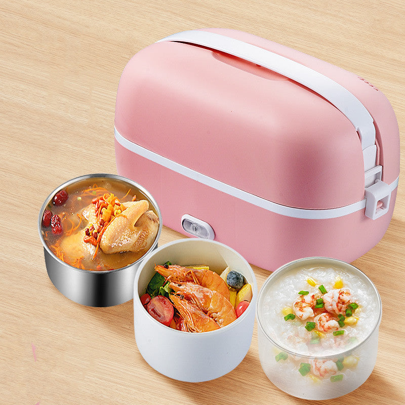 New Net Red Portable Heated Lunch Box
