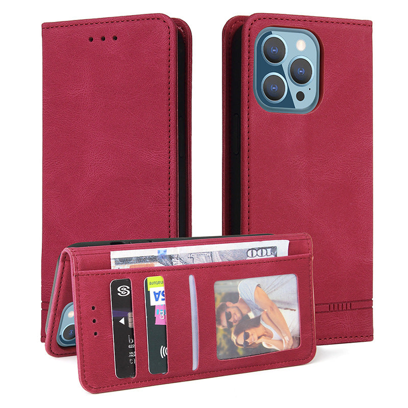 Mobile Phone Leather Case Mobile Warranty Jacket