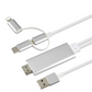 Compatible with Apple, Compatible with Apple , USB 1080P 2M 8 Pin to HDMI TV AV Adapter Cable for iPhone 5 6 6S 7 7 Plus