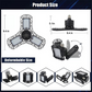 LED garage light deformation folding light