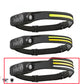 LED Induction Riding Headlamp Flashlight USB Rechargeable Waterproof Camping Headlight With All Perspectives Hunting Light