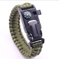 Emergency Paracord Bracelets, Survival Bracelet With Embedded Compass Whistle Survival Fire Starter Scraper Accessories, Suit For Hiking, Camping, Fishing And Hunting
