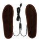 High Temperature USB Unisex Heated Fur Insole