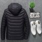 Intelligent Heating Stand Collar Hooded Light And Thin Warm Jacket Male Winter Body Heating