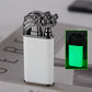2022 Creative Blue Flame Lighter Dolphin Dragon Tiger Double Fire Metal Winproof Lighter Inflatable Lighter