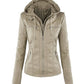 Women's Short Leather Pu Leather Jacket