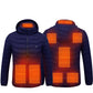 Intelligent Heating Stand Collar Hooded Light And Thin Warm Jacket Male Winter Body Heating