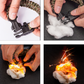 Emergency Paracord Bracelets, Survival Bracelet With Embedded Compass Whistle Survival Fire Starter Scraper Accessories, Suit For Hiking, Camping, Fishing And Hunting