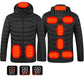 Intelligent Heating Stand Collar Hooded Light And Thin Warm Jacket Male Winter Body Heating