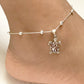 New Accessories Fashion Oval Bead Necklace Turtle Anklet Women's Beach Vacation Style Foreign Trade Foot Ornaments